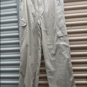 Celebrity Pink Wide Leg Cargo Pants Beige Women's Size Medium NWT